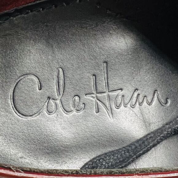 Cole Haan Shoes Men 11.5 Brown Leather Cap Toe Derby Oxford Dress Brogue Classic